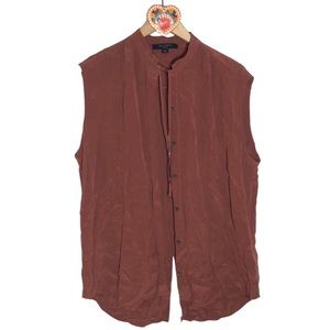 All Saints Raya Shirt Terracotta Women’s M